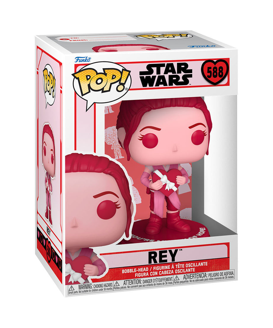 Star Wars Valentines - Rey (588) Funko Pop! Star Wars Vinyl Figure 9 cm