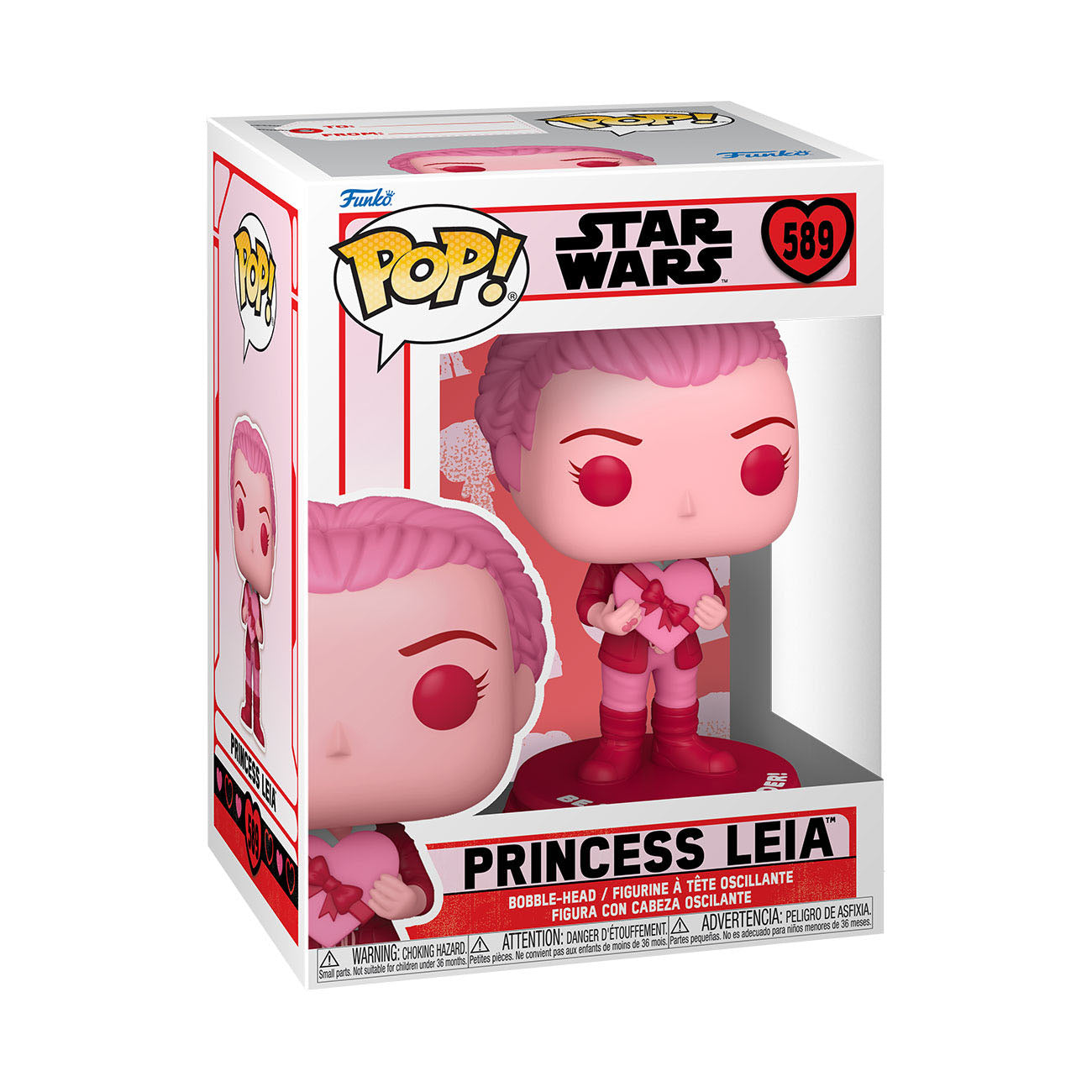 Star Wars Valentines - Princess Leia (589) Funko Pop! Star Wars Vinyl Figure 9 cm