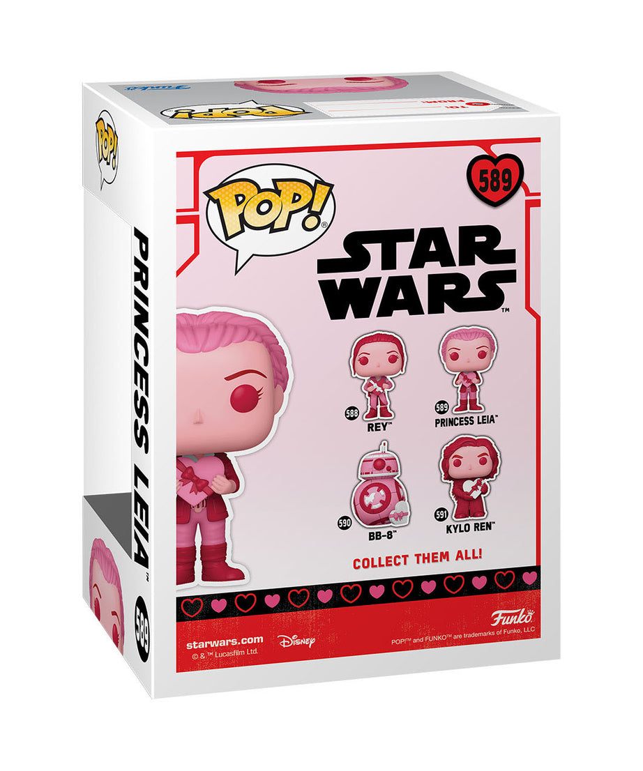 Star Wars Valentines - Princess Leia (589) Funko Pop! Star Wars Vinyl Figure 9 cm