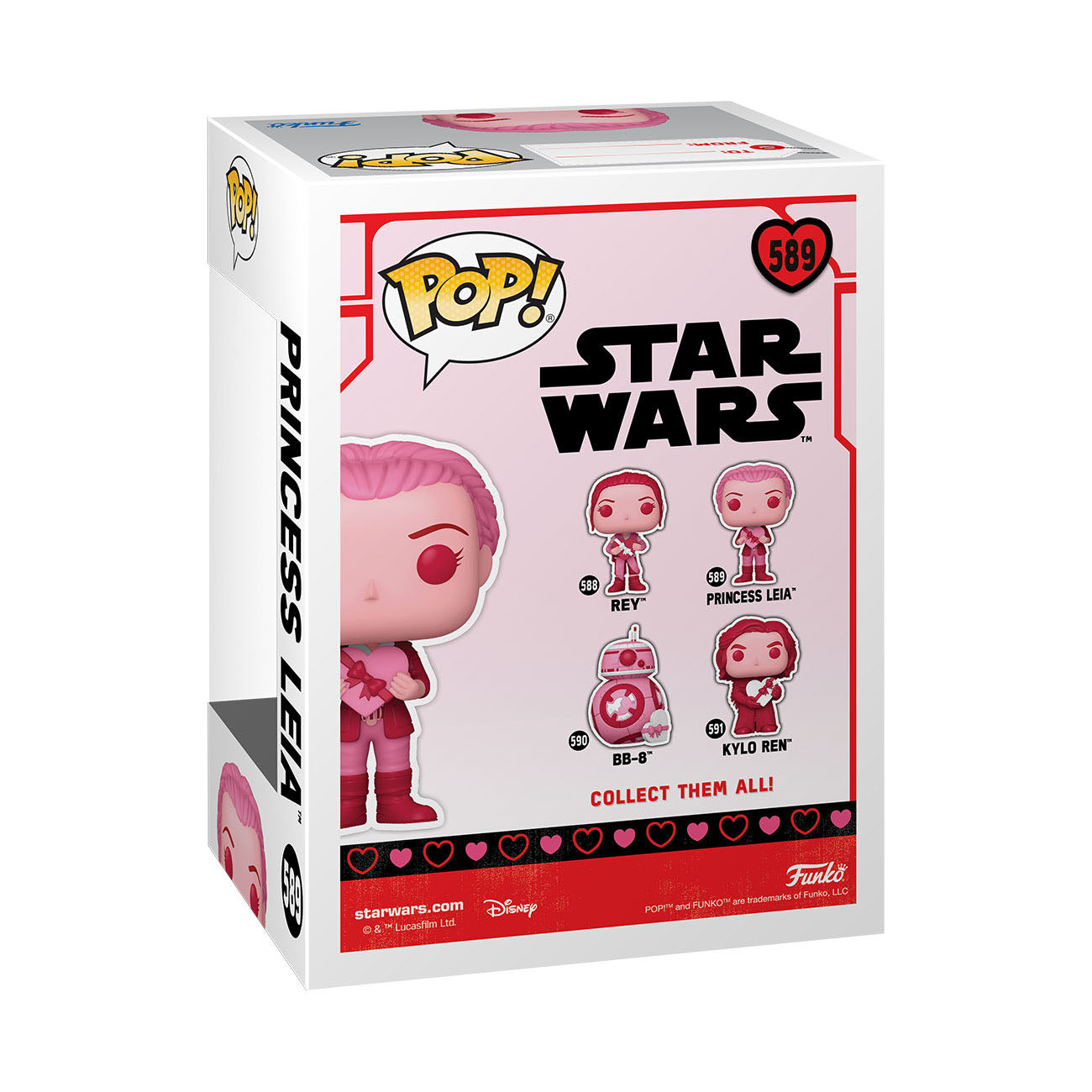 Star Wars Valentines - Princess Leia (589) Funko Pop! Star Wars Vinyl Figure 9 cm