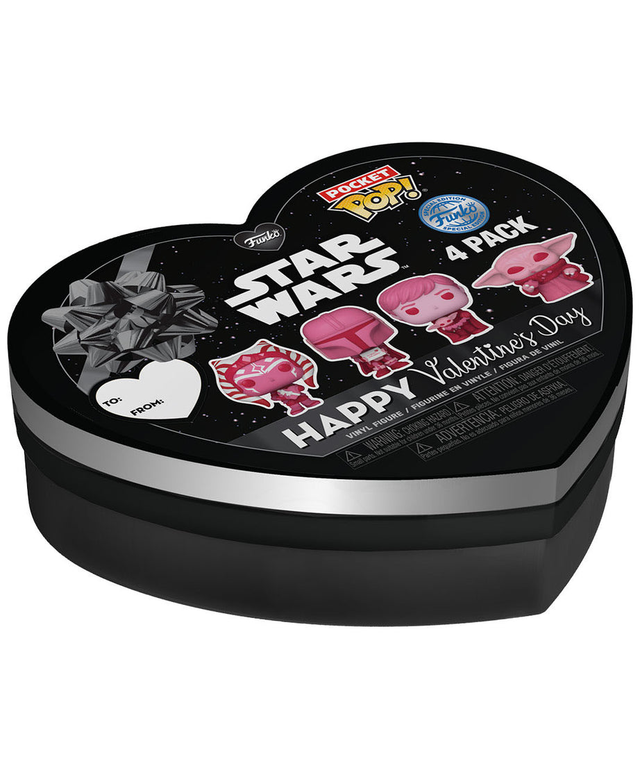 Star Wars Valentines Pocket - Funko Pop! Vinyl Figure 4-Pack 4 cm