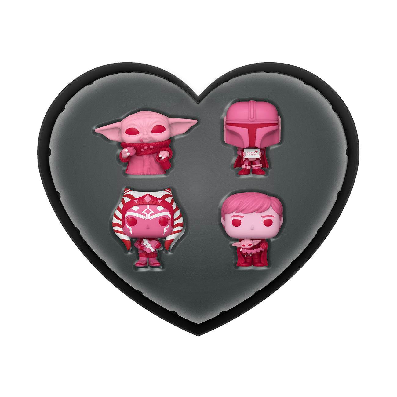 Star Wars Valentines Pocket - Funko Pop! Vinyl Figure 4-Pack 4 cm