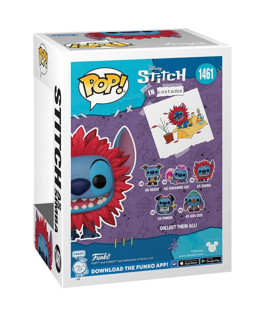Stitch in Costume - Stitch as Simba (1461) Funko Pop! Disney Vinyl Figure 9 cm
