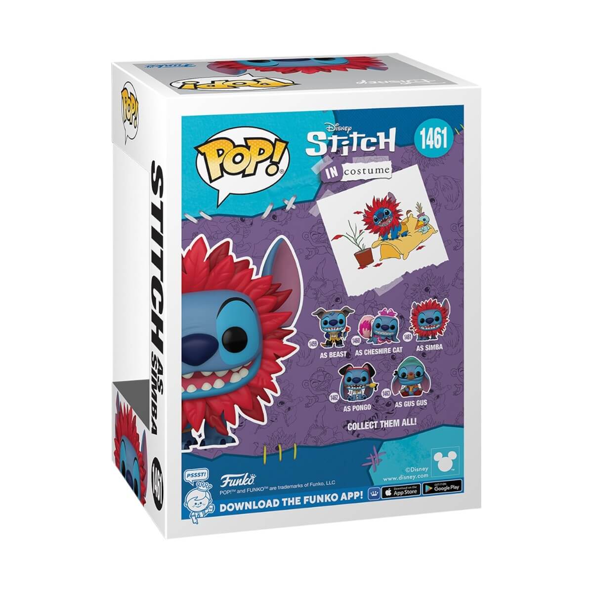 Stitch in Costume - Stitch as Simba (1461) Funko Pop! Disney Vinyl Figure 9 cm