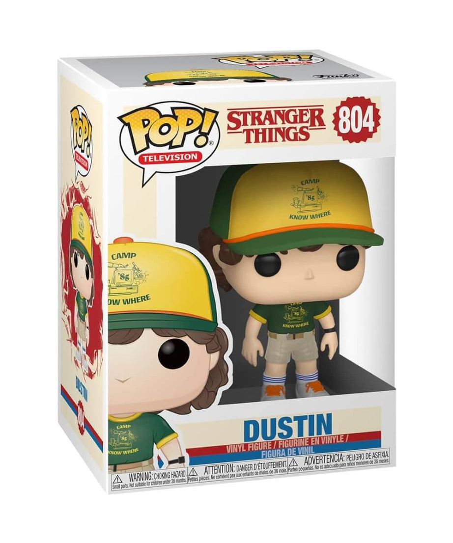 Stranger Things - Dustin Henderson (at Camp) (804) Funko Pop! Television Netflix TV Vinyl Figure 9 cm