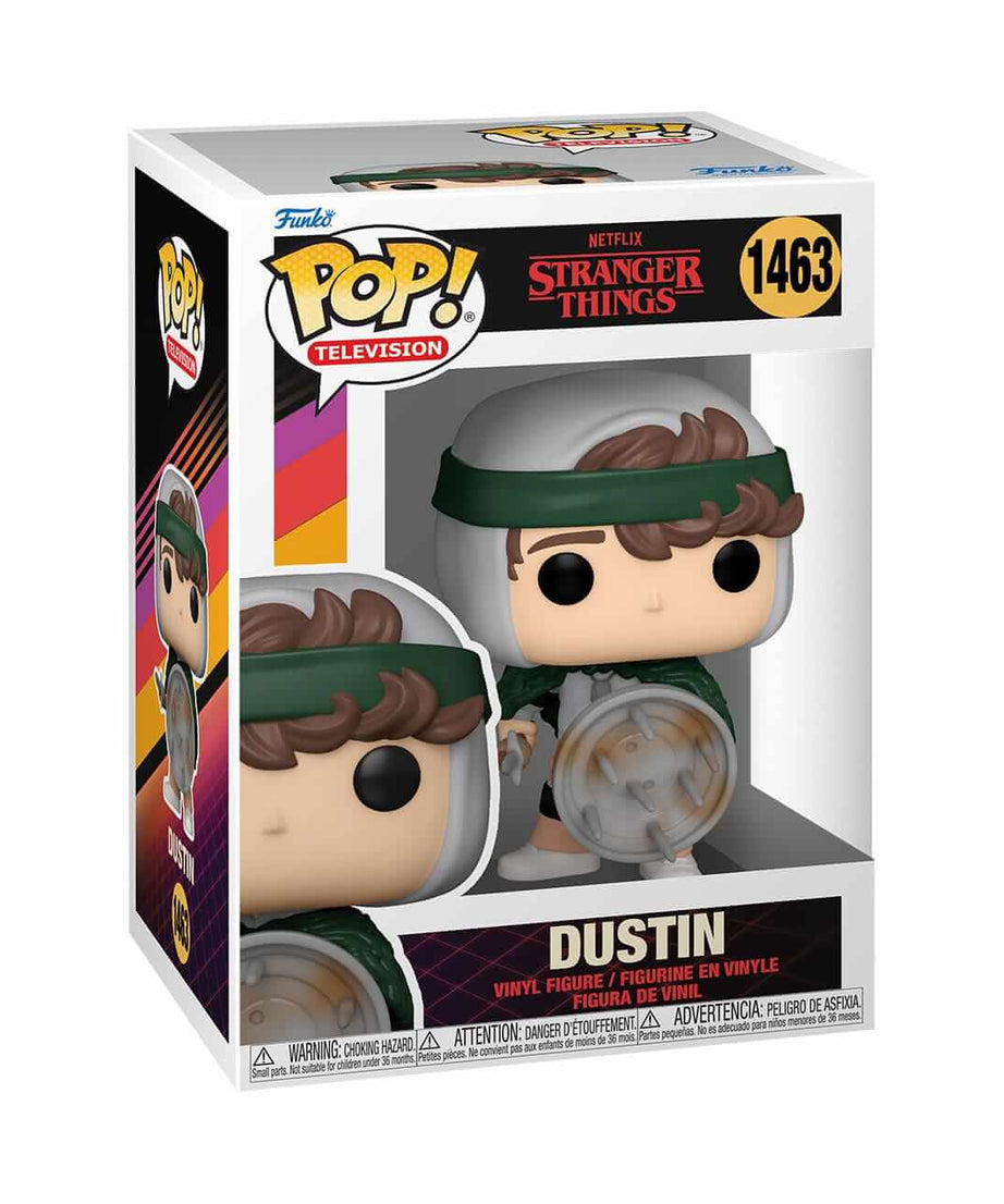 Stranger Things - Hunter Dustin Henderson with Shield (1463) Funko Pop! Television Netflix TV Vinyl Figure 9 cm