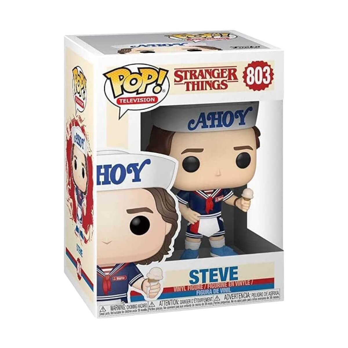 Stranger Things - Steve Harrington with Hat and Ice Cream (803) Funko Pop! Television TV Vinyl Figure 10 cm