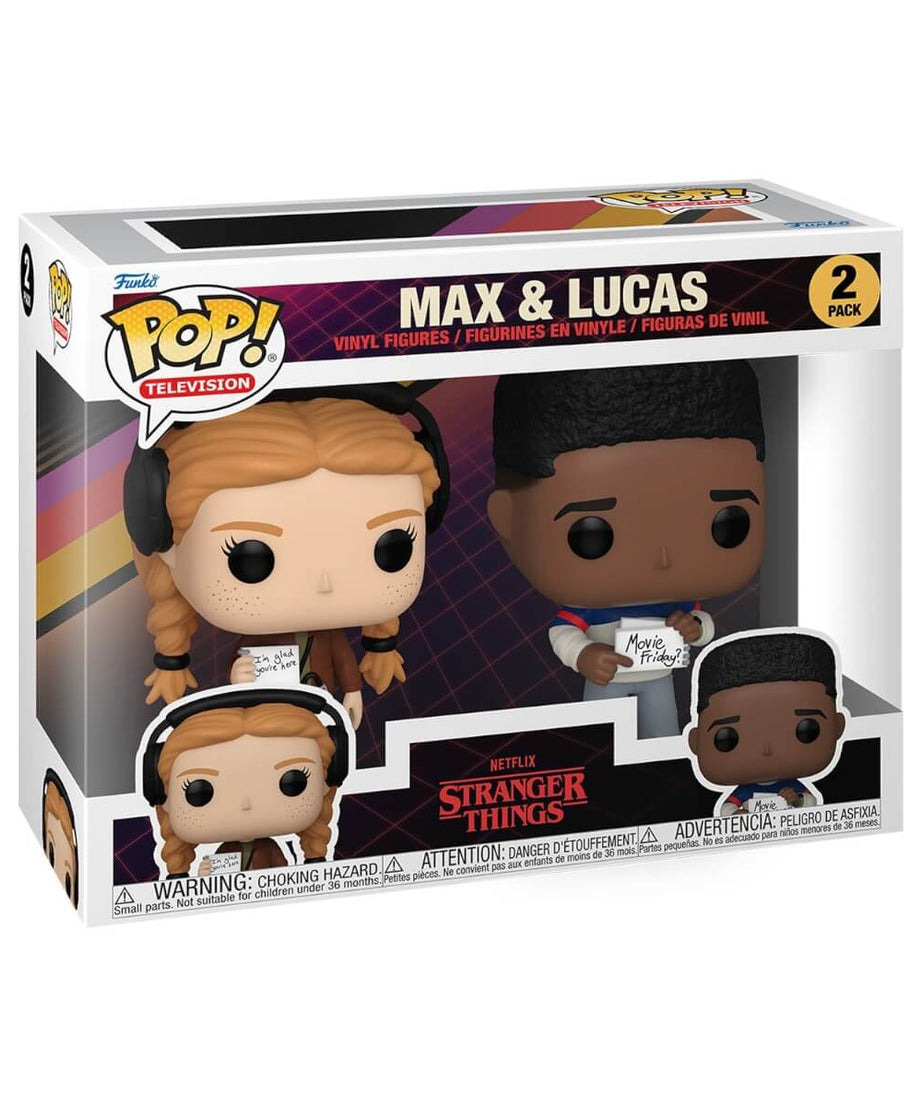 Stranger Things Season 4 - Max Mayfield & Lucas Sinclair - 2-Pack Funko Pop! Television TV Vinyl Figure 10 cm