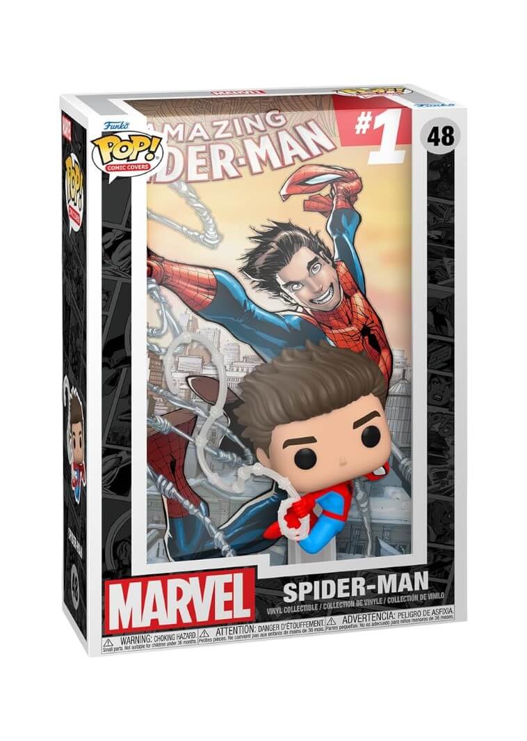 The Amazing Spider-Man #1 - Spider-Man (48) Funko Pop! Comic Covers Marvel Vinyl Figure 9 cm