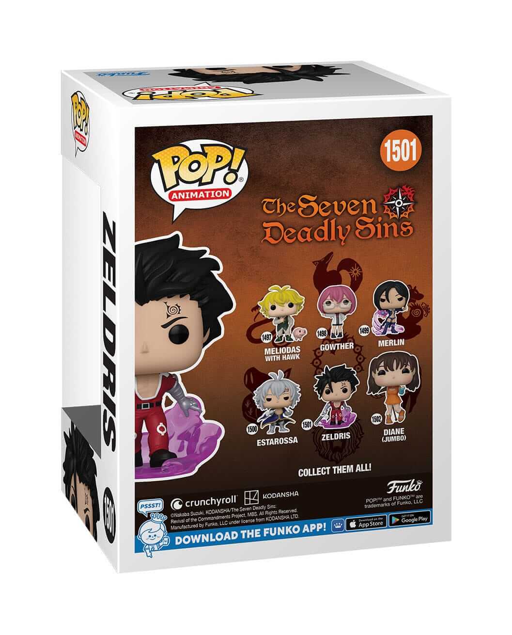The Seven Deadly Sins - Zeldris (1501) Funko Pop! Animation Anime Vinyl Figure 9 cm