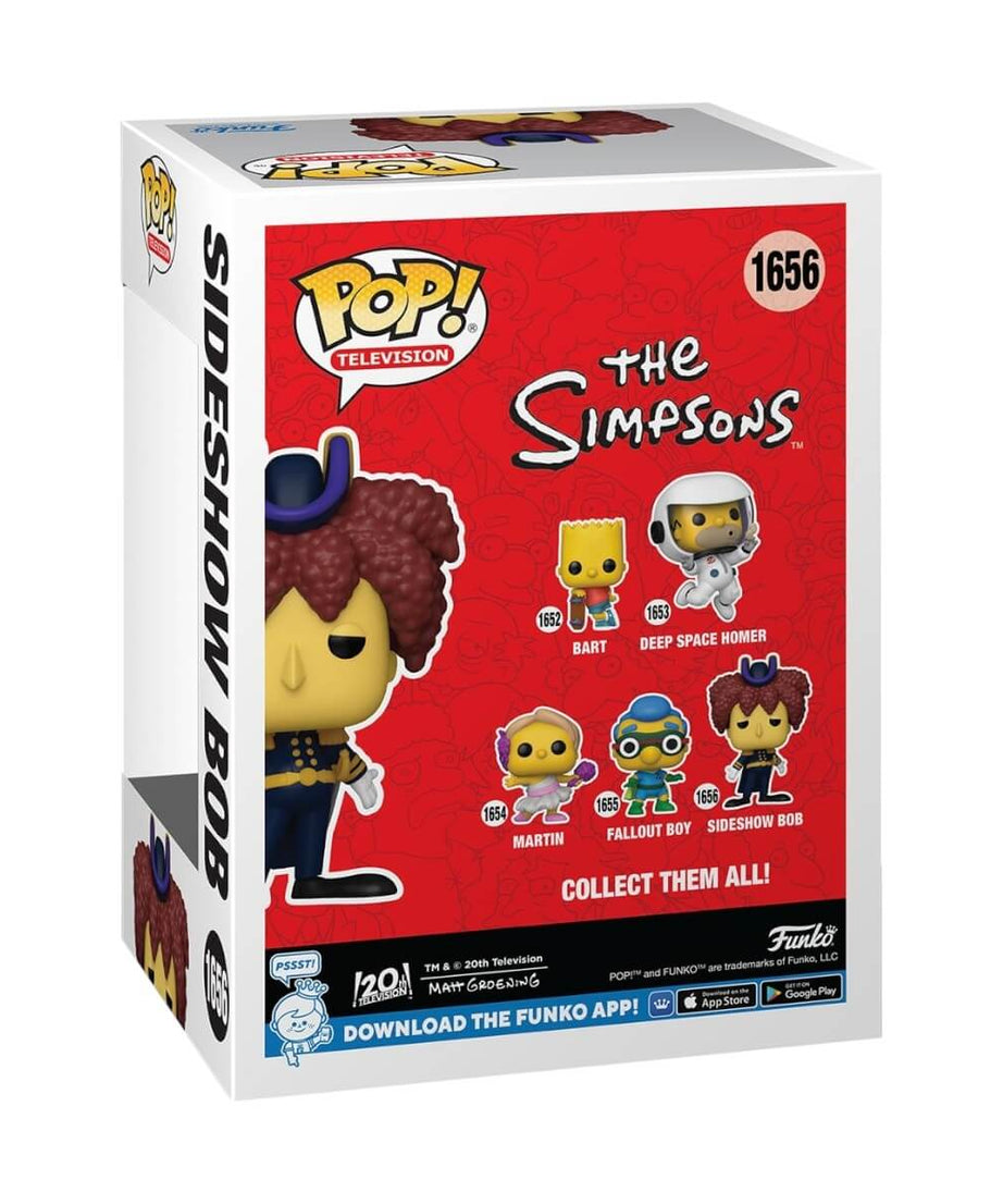 The Simpsons - Sideshow Bob (1656) Funko Pop! Television Telespalla Bob Vinyl Figure 13 cm