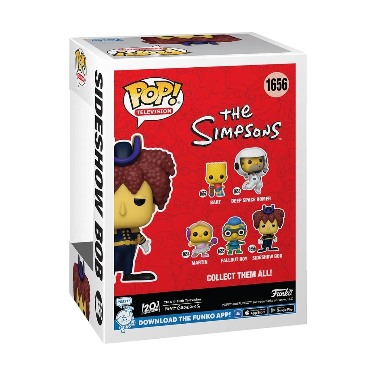 The Simpsons - Sideshow Bob (1656) Funko Pop! Television Telespalla Bob Vinyl Figure 13 cm