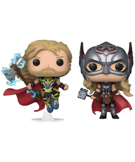 Thor Love and Thunder - 2-Pack Thor & Mighty Thor Funko Pop! Marvel Vinyl Figures 9 cm
