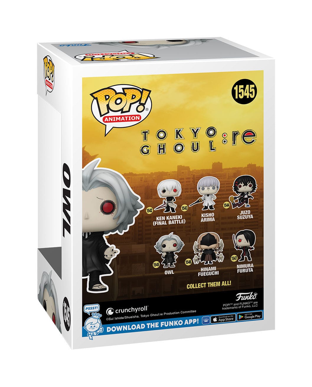 Tokyo Ghoul:re - Owl (1545) Funko Pop! Animation Anime Vinyl Figure 9 cm
