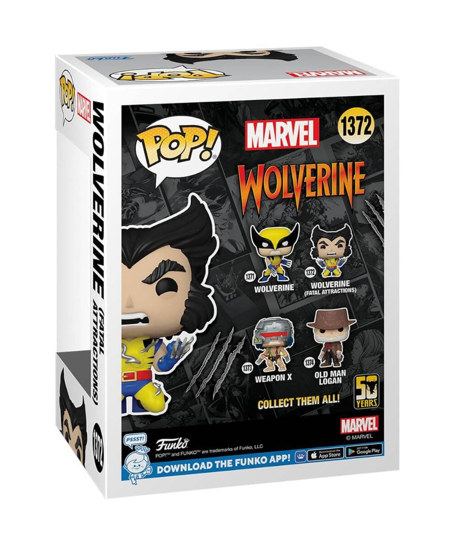 Wolverine 50 Years - Wolverine (Fatal Attractions) with Adamantium (1372) Funko Pop! Marvel Vinyl Figure 9 cm