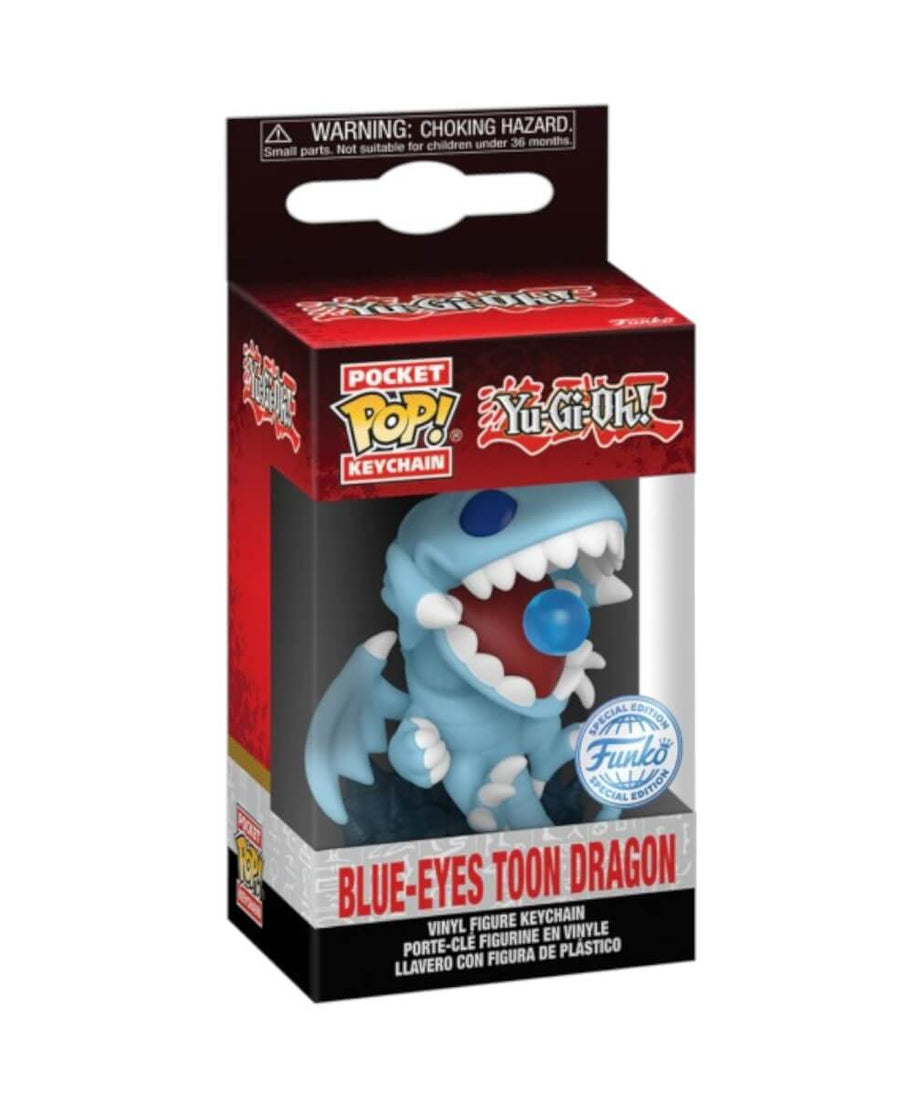 Yu-Gi-Oh! - Blue-Eyes Toon Dragon (Special Edition) Funko Pop! Pocket Keychain Portachiavi Vinyl 4 cm
