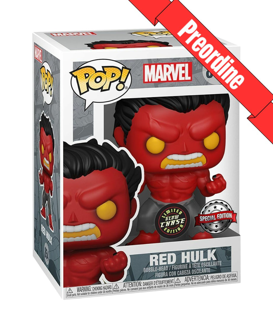 Marvel - Red Hulk (GLOW CHASE) (854) Special Edition Funko Pop! Vinyl Figure 9 cm